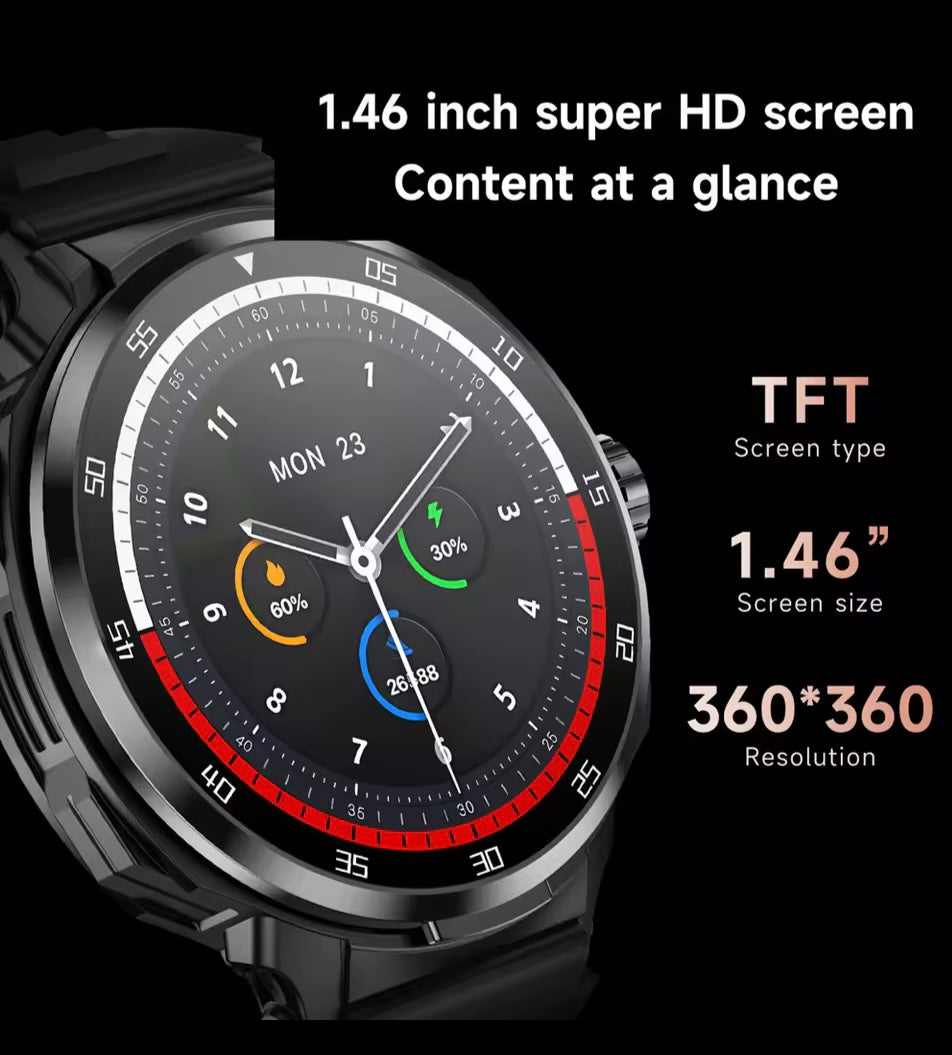 T-X 1 Smartwatch with Earphones Inside Wireless Call Sports Fitness.