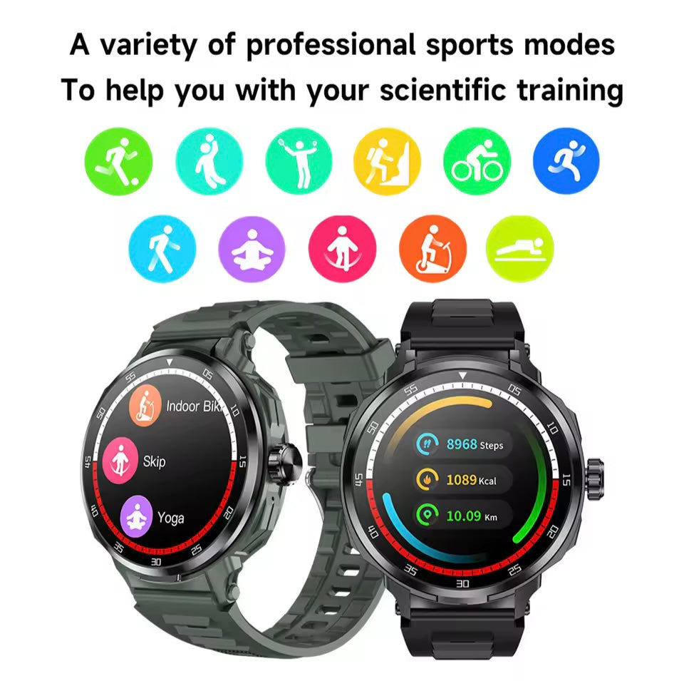 T-X 1 Smartwatch with Earphones Inside Wireless Call Sports Fitness.